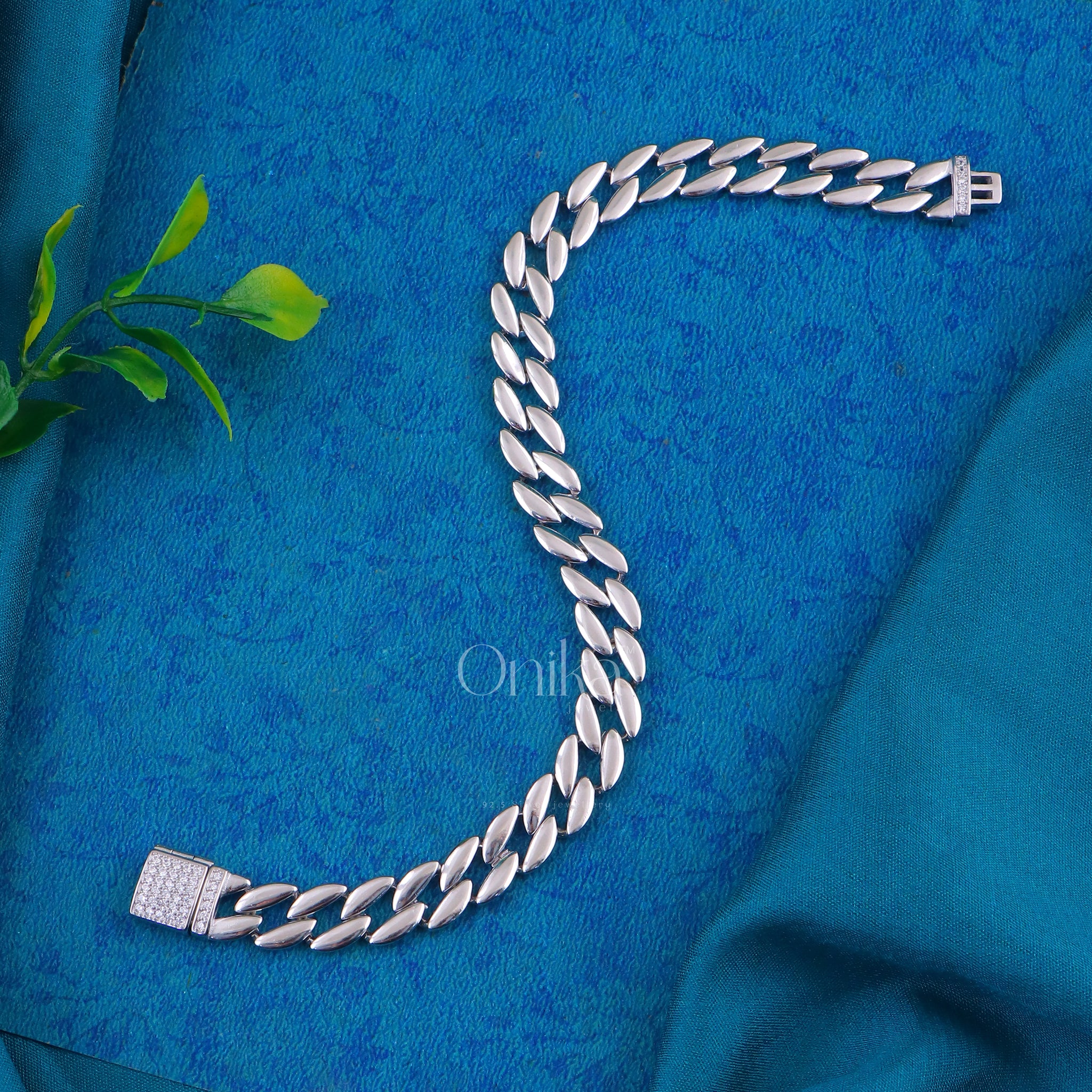 PURE SILVER MENS BRACELETE