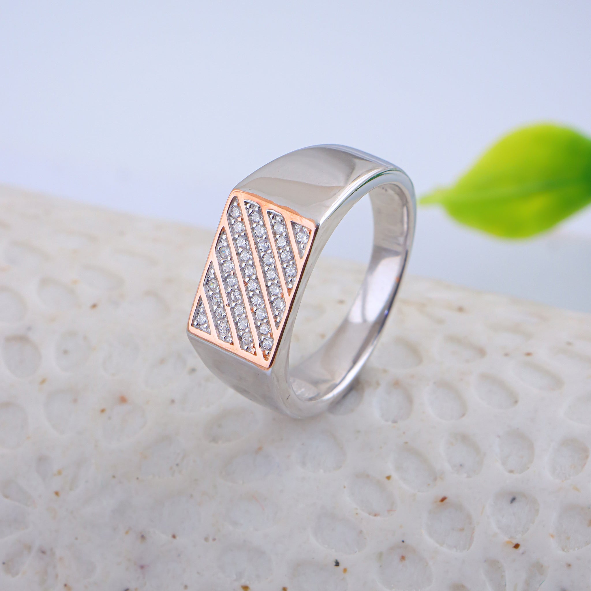 PURE SILVER MENS RING