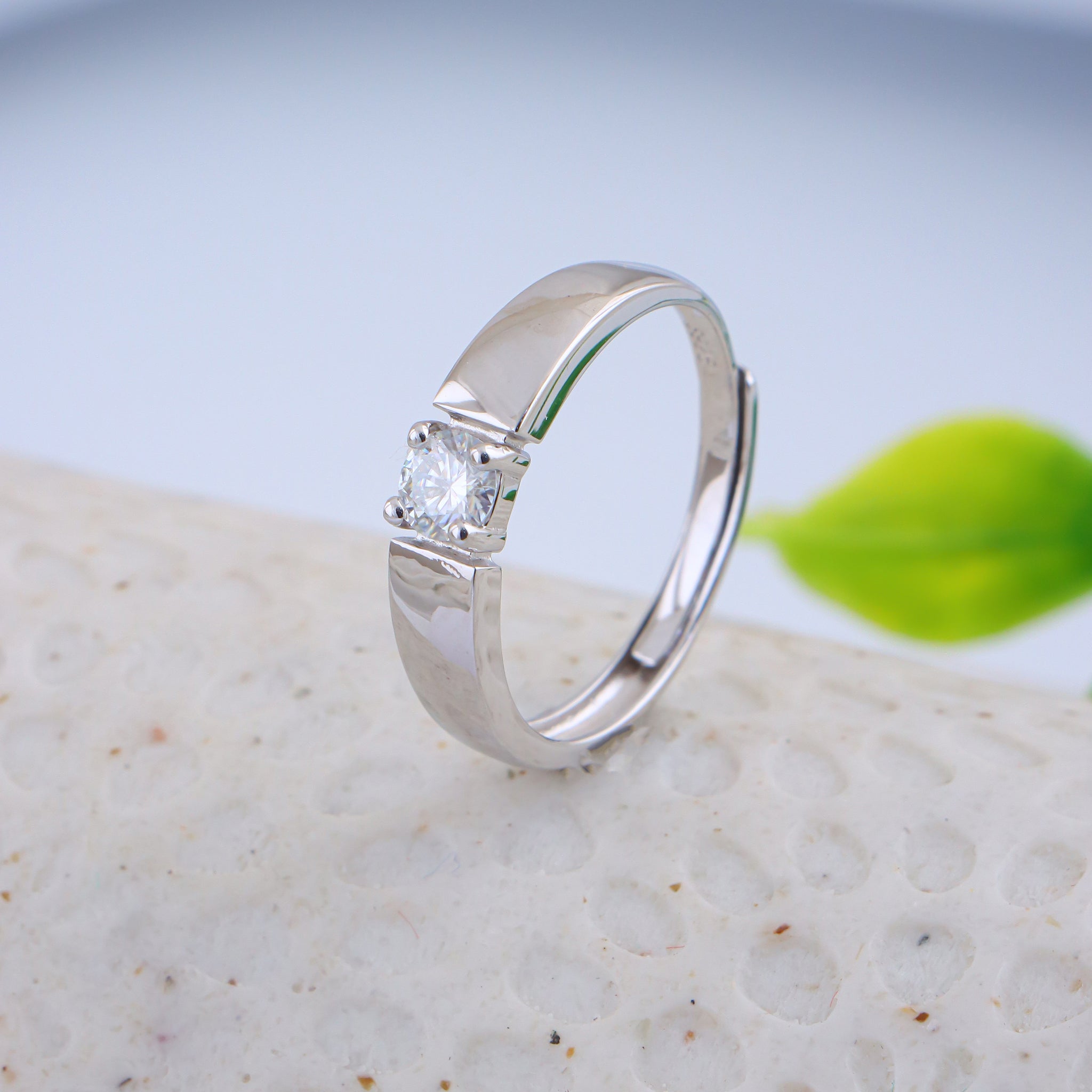 PURE SILVER MENS RING