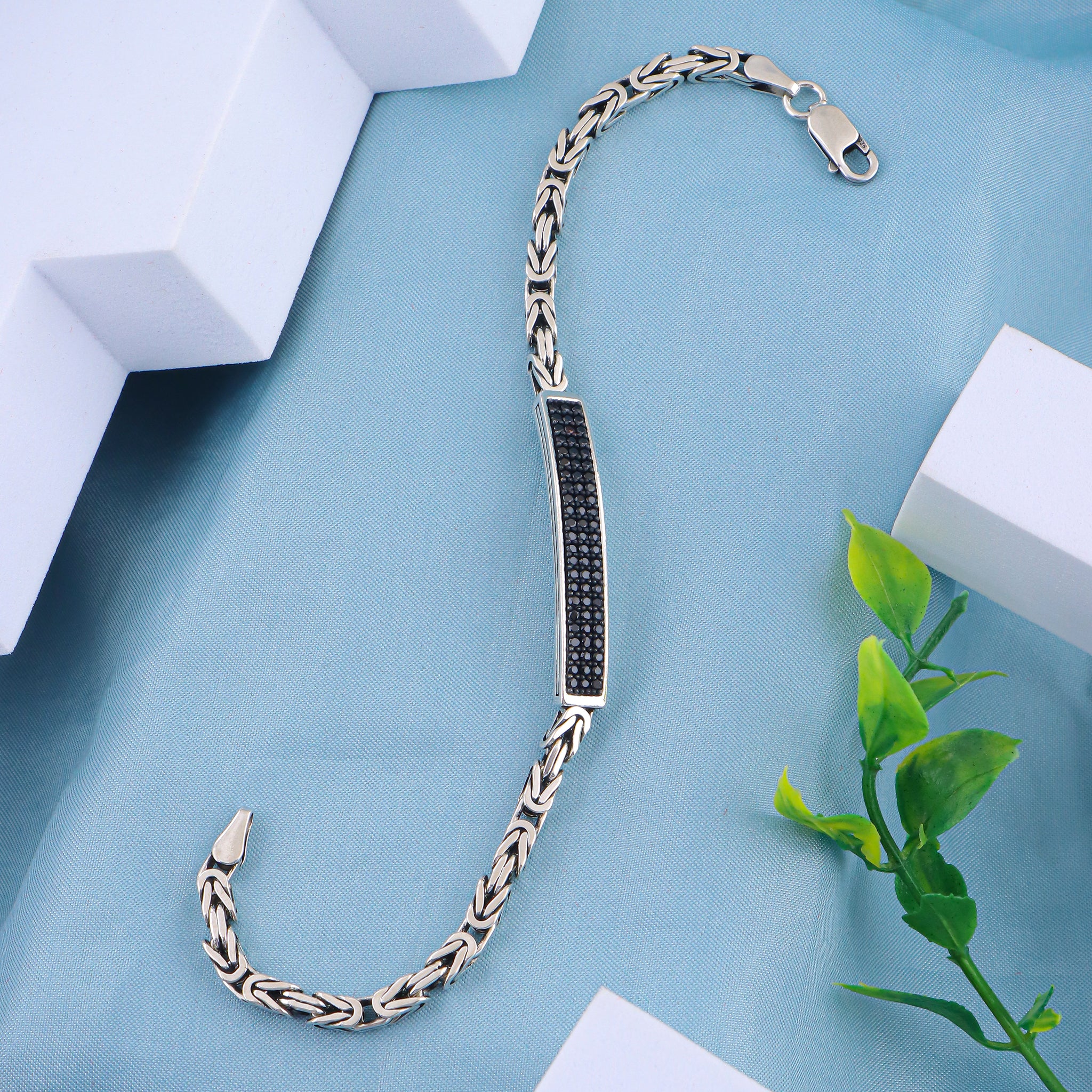 PURE SILVER MENS BRACELETE