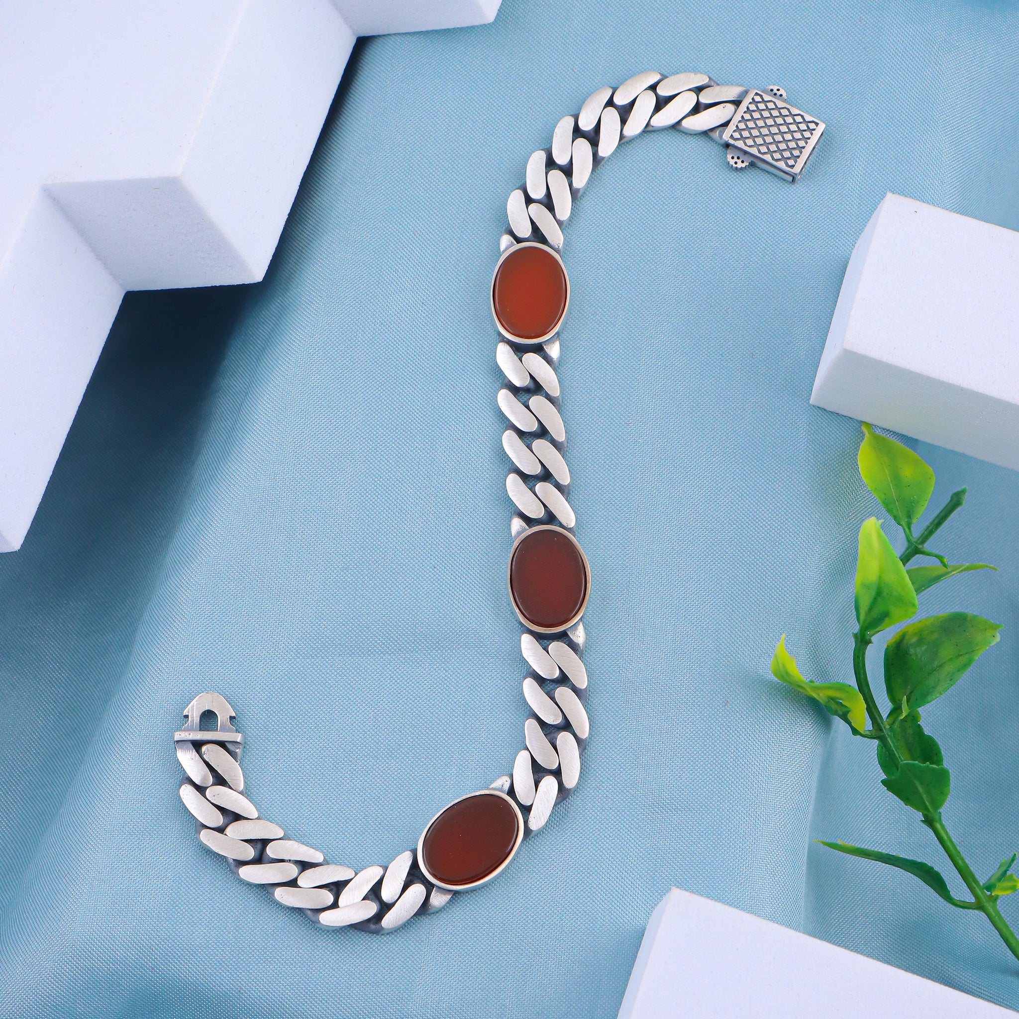 PURE SILVER MENS BRACELETE