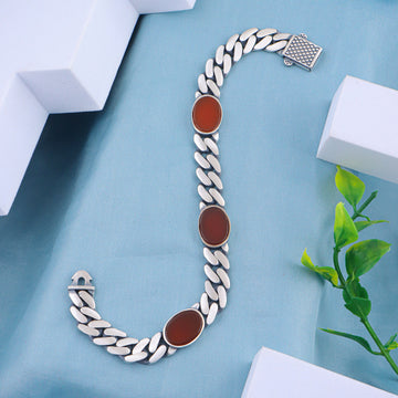 PURE SILVER MENS BRACELETE