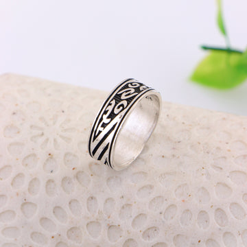 PURE SILVER MENS RING