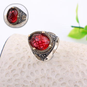 PURE SILVER MENS RING