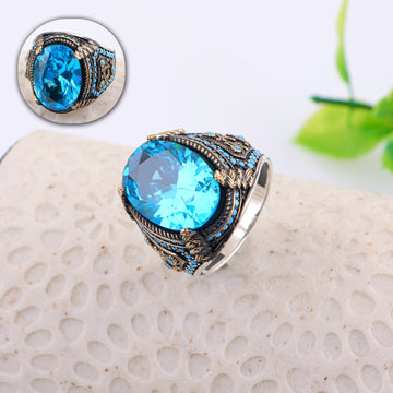 PURE SILVER MENS RING