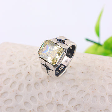 PURE SILVER MENS RING