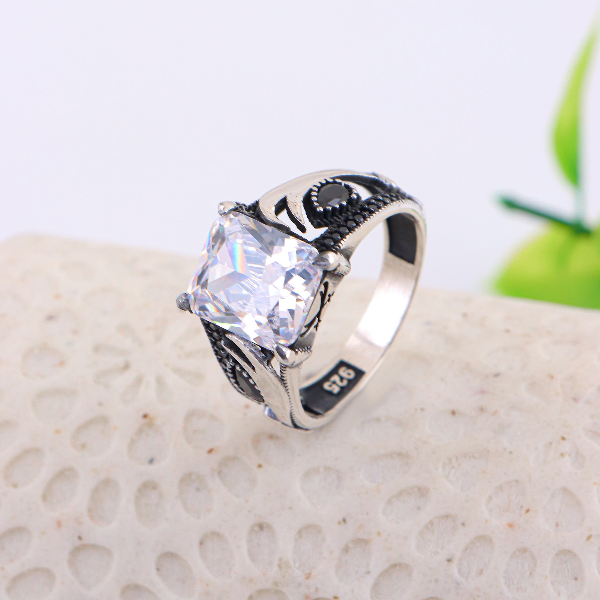 PURE SILVER MENS RING