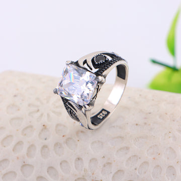 PURE SILVER MENS RING