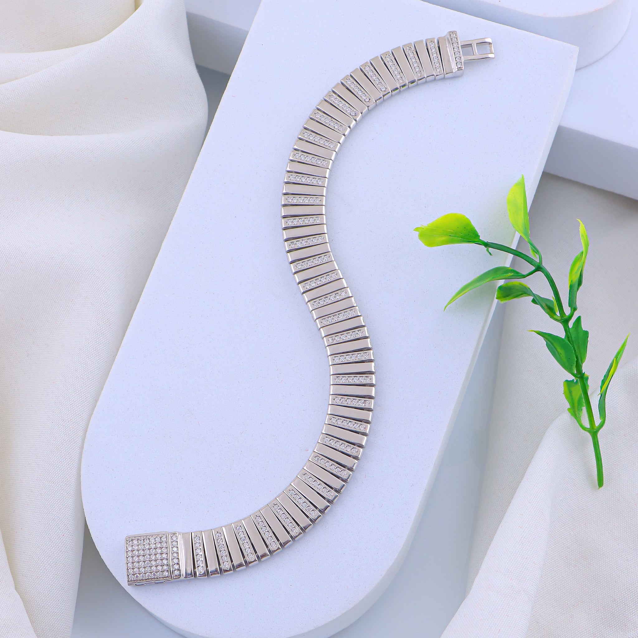 PURE SILVER MENS BRACELETE
