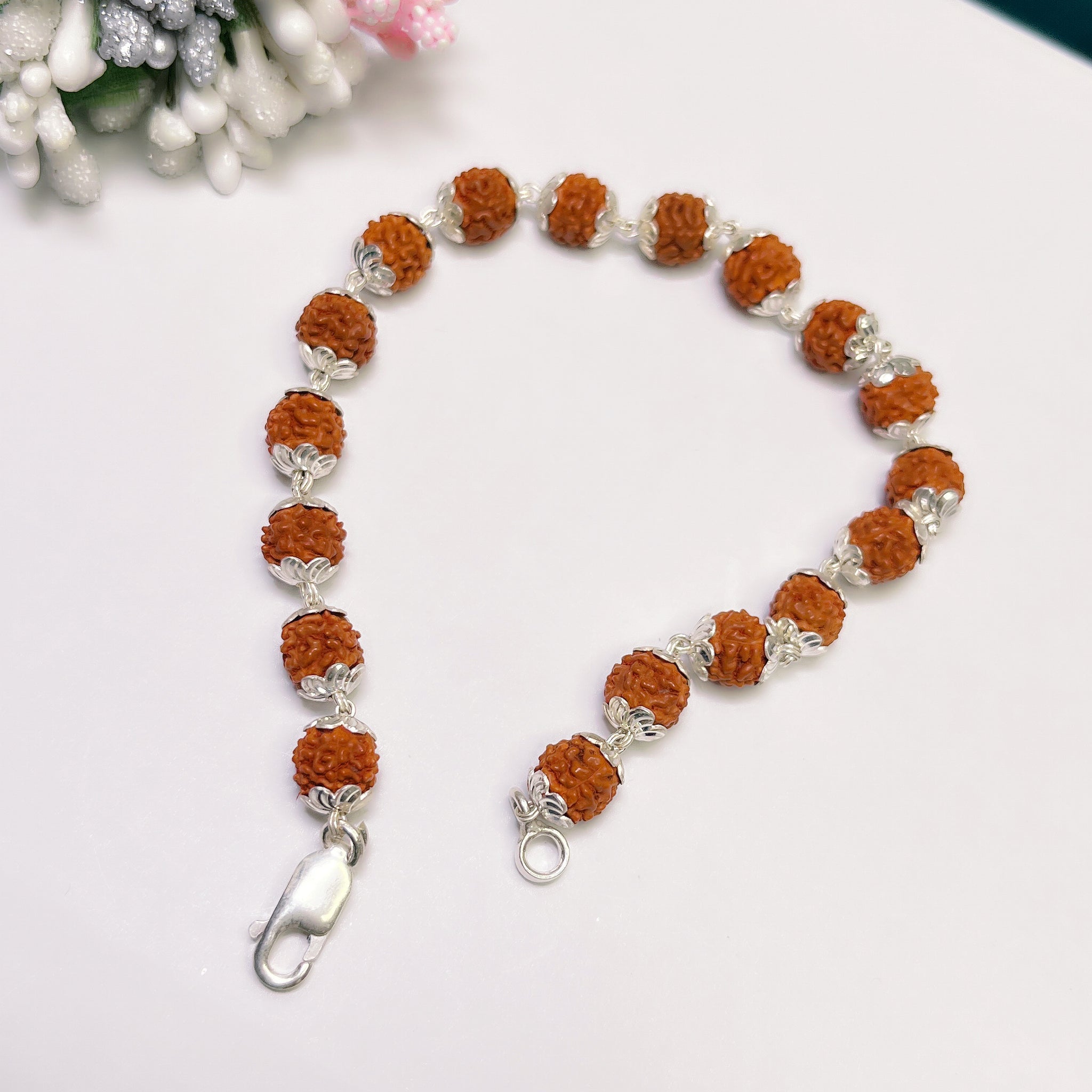 PURE SILVER RUDRAKHSH BRACELET