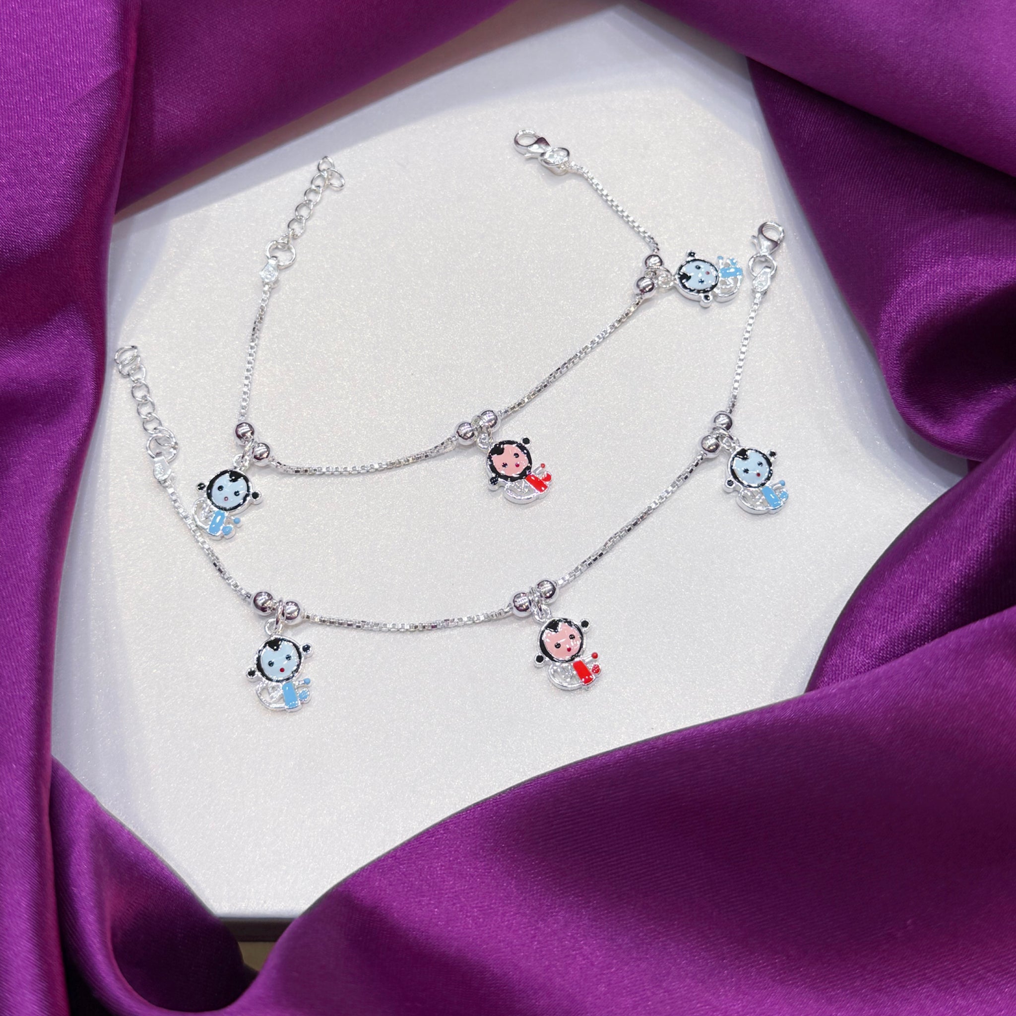 PURE SILVER KIDS ANKLET
