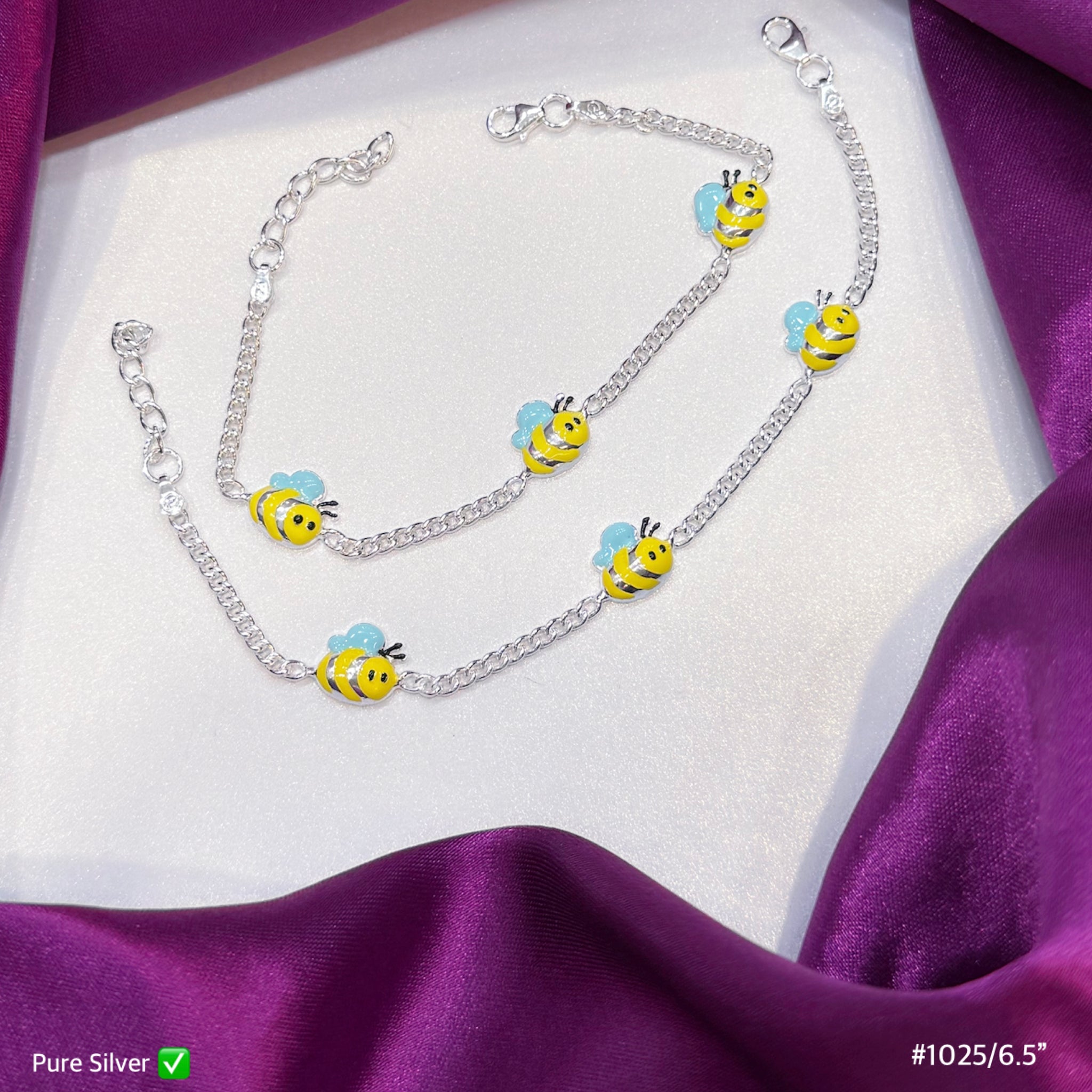 PURE SILVER KIDS ANKLET