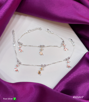 PURE SILVER KIDS ANKLET