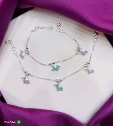 PURE SILVER KIDS ANKLET