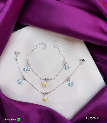 PURE SILVER KIDS ANKLET