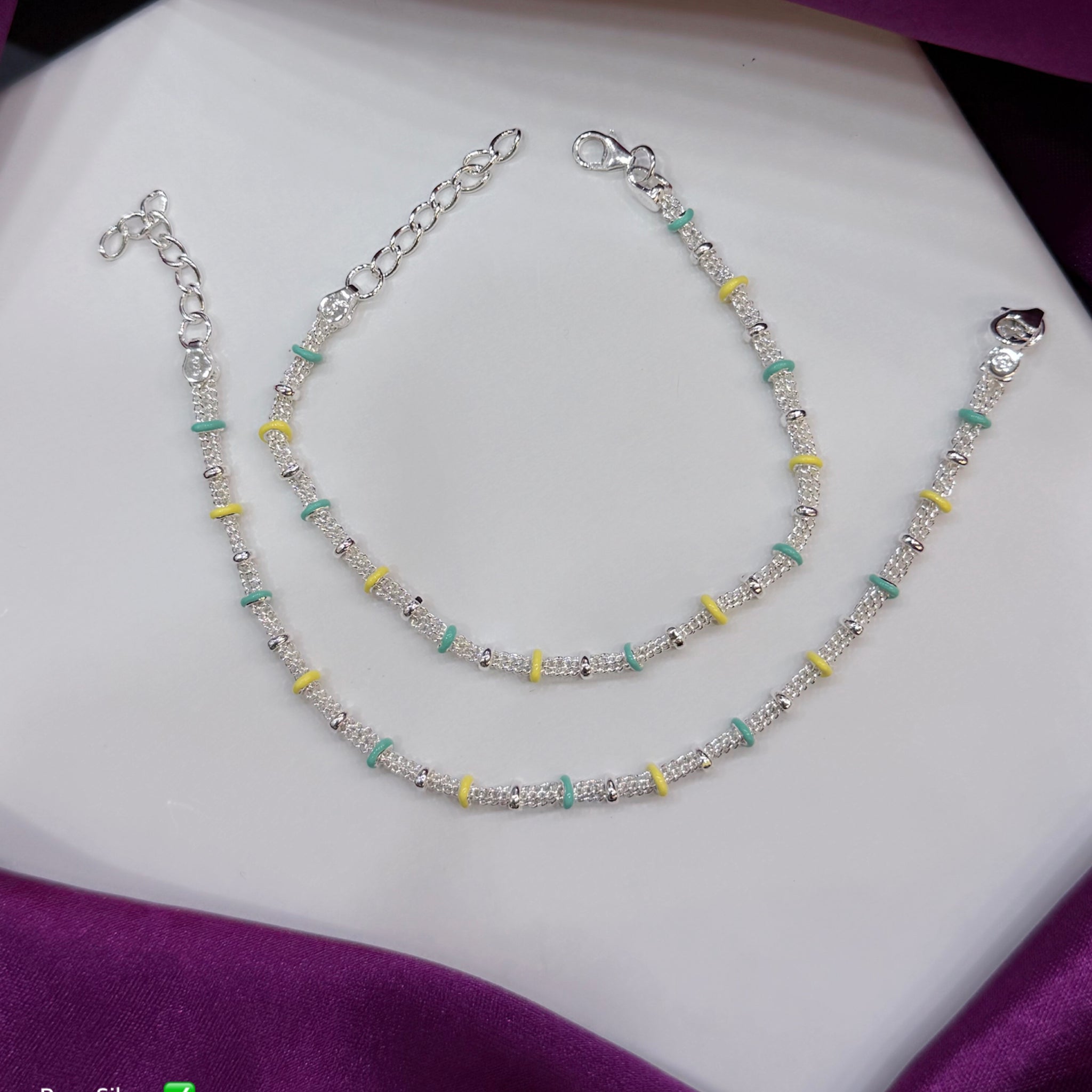 PURE SILVER KIDS ANKLET