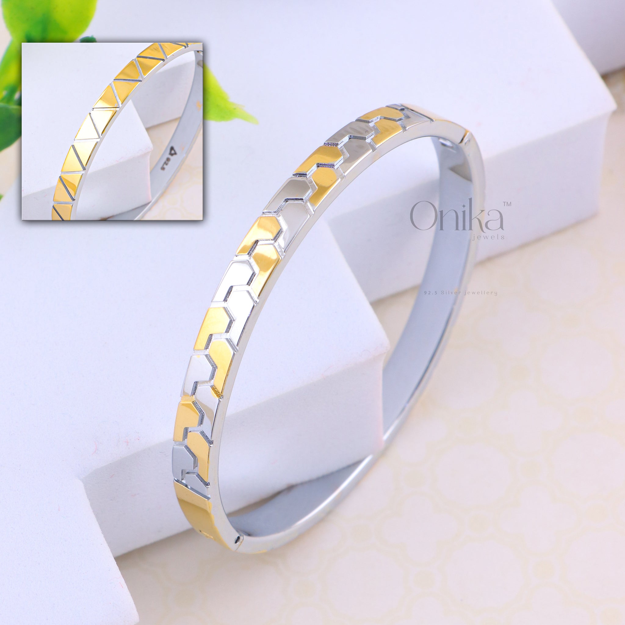 PURE SILVER MENS KADA