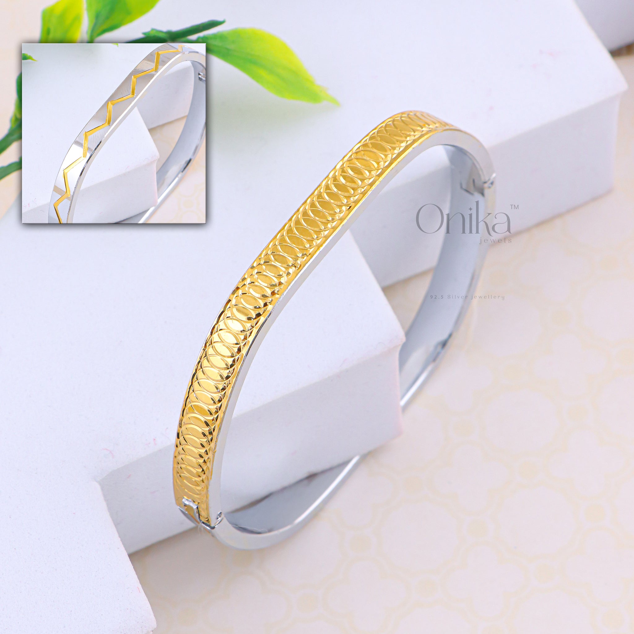 PURE SILVER MENS KADA