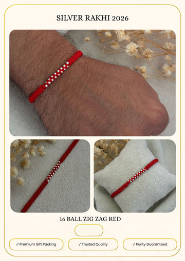 Pure silver Rakhi